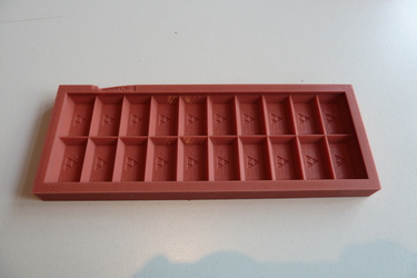 silicone mold for chocolate bars